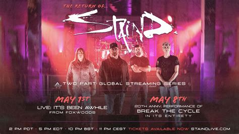 The Return of Staind - "Live: It's Been Awhile" Live Stream Two-Part ...