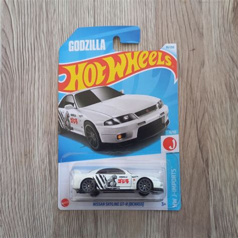 Jual Hot Wheels Nissan Skyline Gtr Bcnr R Putih Godzilla Japan Card Shopee Indonesia
