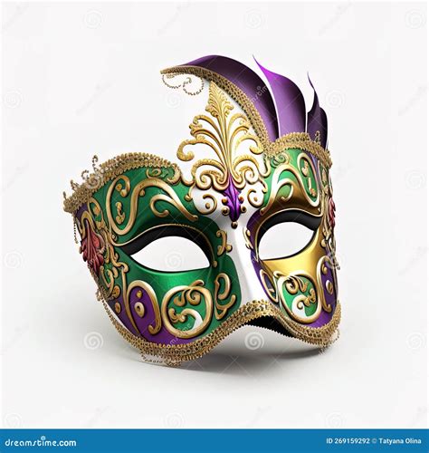 Mardi Gras Festive Carnival Mask Stock Photo - Image of holiday, beads ...