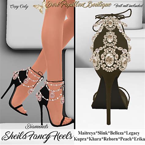 Second Life Marketplace Dpb Sheila Fancy Heels Wd Brown Maitreya Slink Belleza Legacy