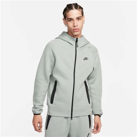 Nike Sweat à Capuche NSW Tech Fleece 24 FZ Vert Noir