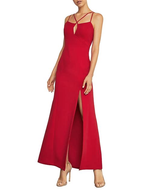 BCBG Max Azria Deep V Neck Evening Gown Best Holiday Dresses From