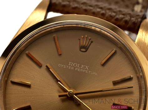 Rolex Vintage Oyster Perpetual Ref K Yellow Gold Bj