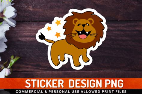 1 Lion Clipart Stickers Png Design Designs Graphics