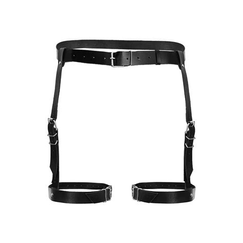 Кожаные гартеры Art of Sex Gwen XS 2XL Black цена 730 купить на Prom ua