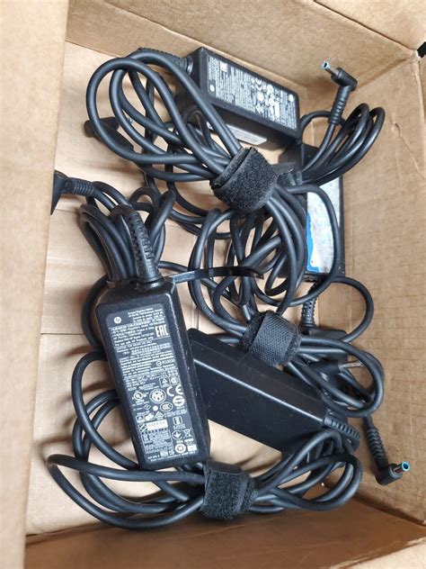 Lot Of W Hp Blue Tip Ac Adapter Charger Hstnn Da V