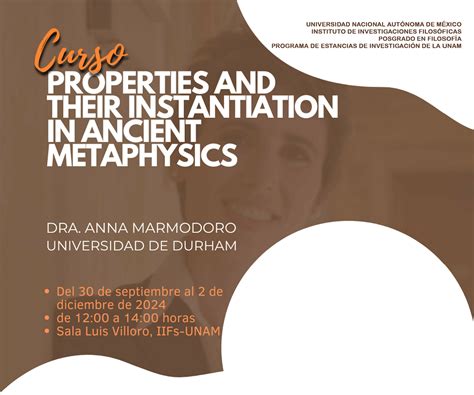 Curso Properties And Their Instantiation In Ancient Metaphysics