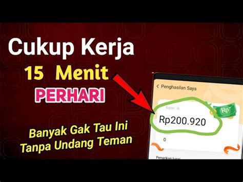 Cukup 15 Menit Cair Rp200 000Cara Menghasilkan Uang Dari Fizzo Novel