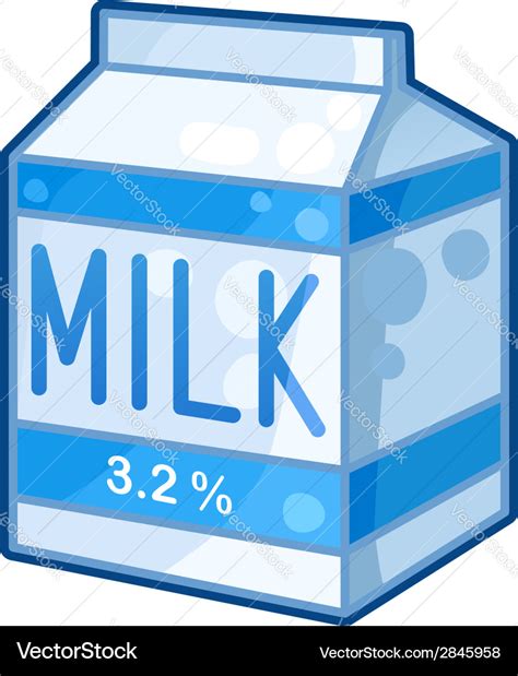 Carton of milk Royalty Free Vector Image - VectorStock