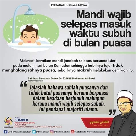 Tata Cara Mandi Wajib Di Bulan Suci Ramadhan