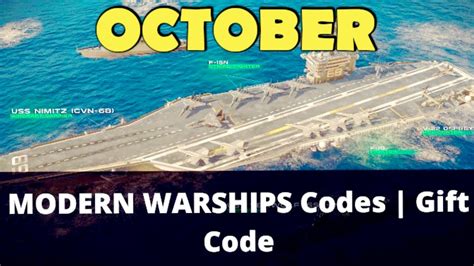 October Working Modern Warships Promo Codes September