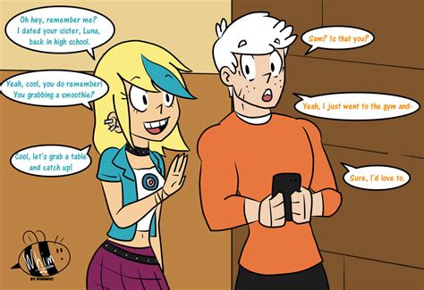 Running Into Sam Loud House By Whimfu1 On Deviantart