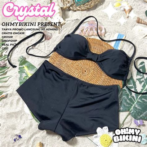 Mata Crystall Bikini Boxer Polos Bikini Set Boxer Bikini Butterfly Bikini Goggles