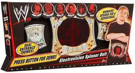 WWE Wrestling Electrovision Championship Spinner Kids Replica Belt ...