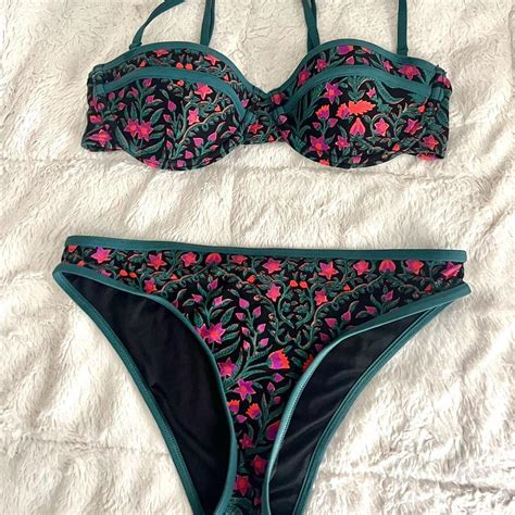 Roller Rabbit Women S Black And Purple Bikinis And Tankini Sets Depop