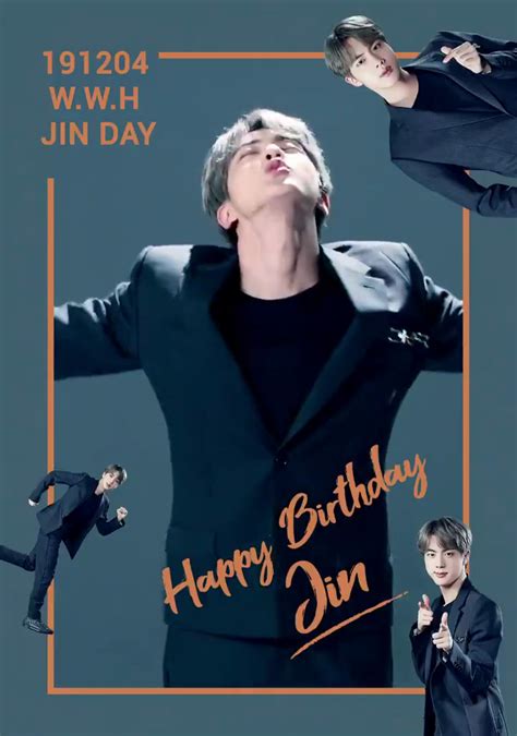 [ 진생일ㅊㅋ] 1204 Happy Birthday Worldwide Handsome Jin Jin 김석진