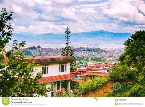 Aerial View of Kathmandu City Capital of Nepal,Bird Eye View Kat Stock ...