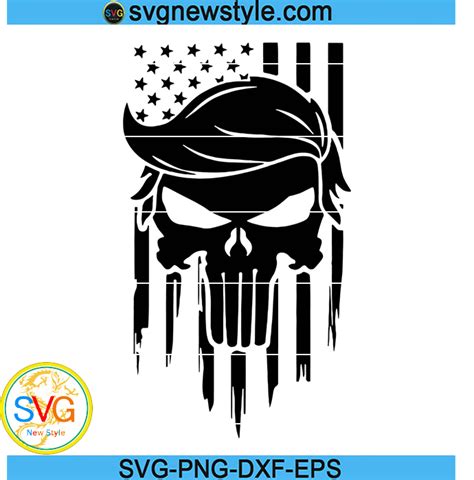 Trump Punisher Svg Trump Decal Svg Punisher Svg Maga Svg Trump Flag