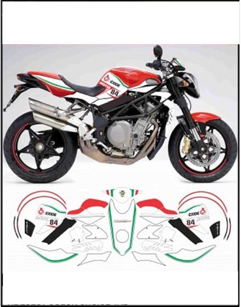 Kit Adesivi Decal Stikers Mv Agusta Brutale Rc Replica