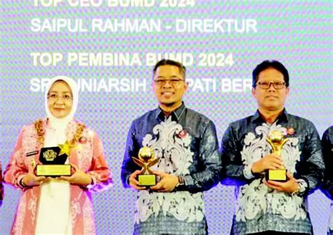 Bupati Sri Juniarsih Raih Anugerah Top Pembina Bumd Tiga Kali