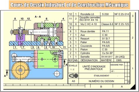 Cours De Dessin Industriel Et De Construction Mécanique