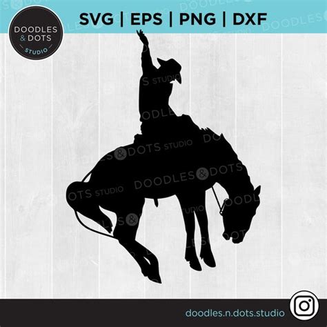 Bucking Horse Svg Western Horse Svg Saddle Bronco Clipart Etsy