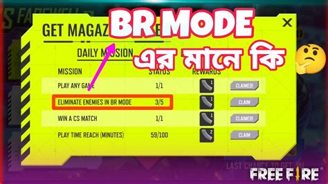 What Is Br Mode In Free Fire Br Mode Br Mode How