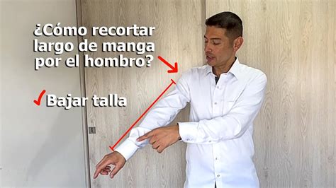 Cómo recortar manga de camisa por el hombro y bajar talla YouTube