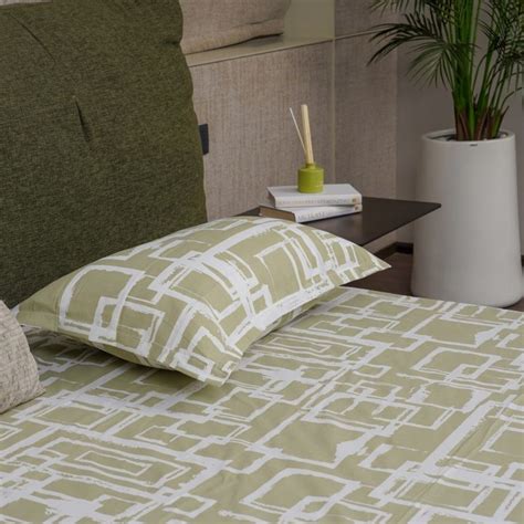 Buy Urban Space Serene Tc Cotton Bedsheets With Pillow Cover Green