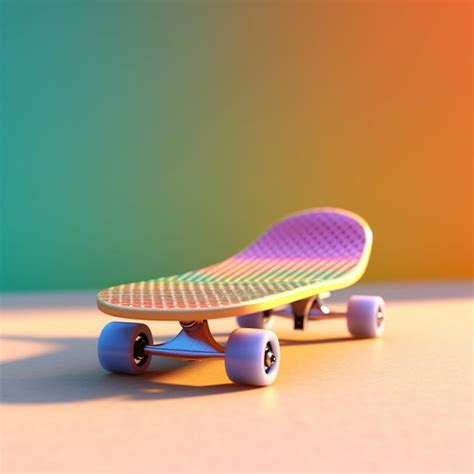 Premium Ai Image Futuristic Skateboard