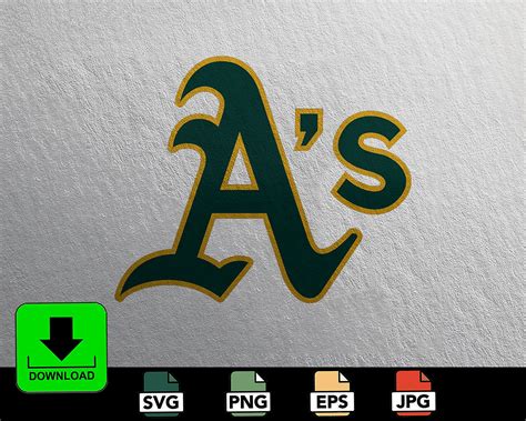 Digital Logo Oakland Athletics Logo Digital Cut Files Svg Etsy