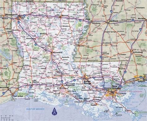 Map Of Texas And Louisiana With Cities