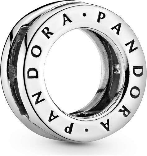 Amazon Pandora Jewelry Reflexions Logo Circle Clip Charm