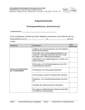 Fillable Online Stbk Sh Steuerberaterkammer Schleswig Holstein Fax