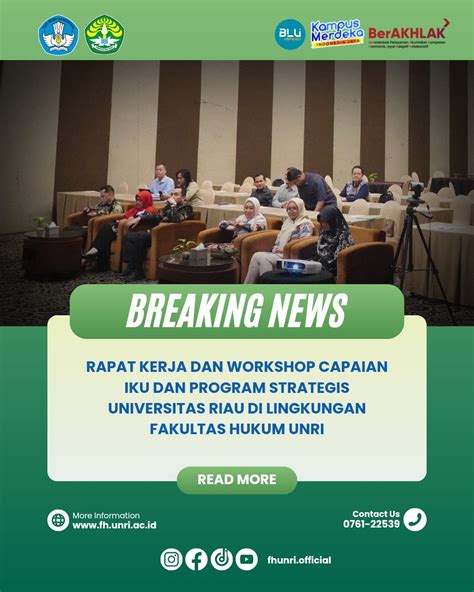 Rapat Kerja Dan Workshop Capaian IKU Dan Program Strategis Universitas