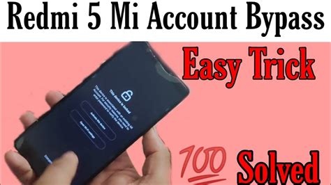 Redmi Mi Account Lock Bypass Easy Trick Youtube