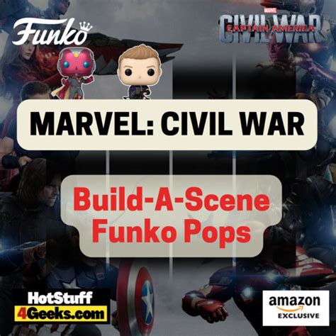 2023 NEW Marvel All The Civil War Build A Scene Funko Pops