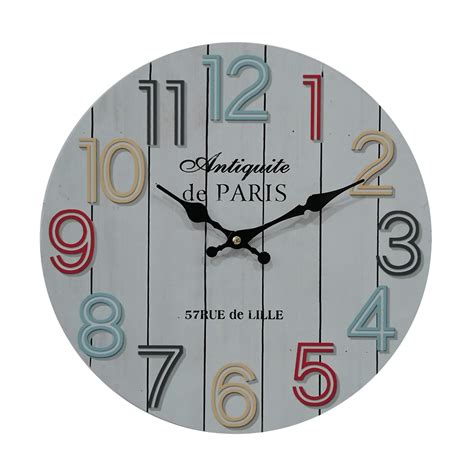 Rebecca Mobili Horloge Décorative Horloges murales Blanc Chiffres