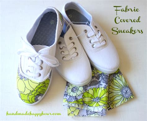 Fabric Covered Tennis Shoes Made With Mod Podge CATHIE FILIAN S