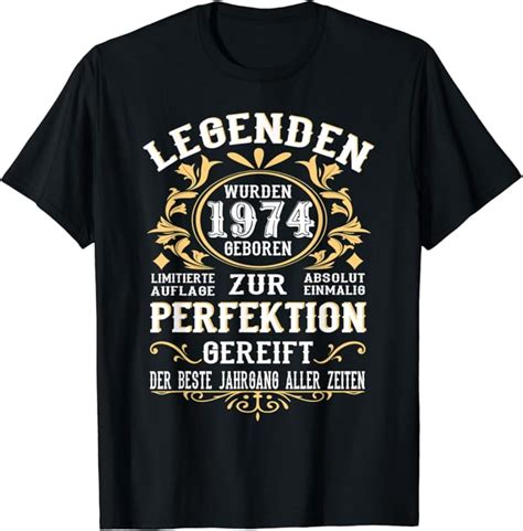 Legenden Geboren Geschenk Jahrgang Geburtstag T Shirt