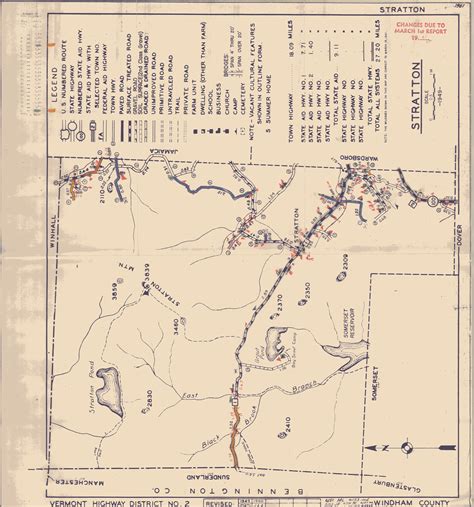 Vtransmaps Vermont Gov Maps TownMapSeries Windham Co STRATTON