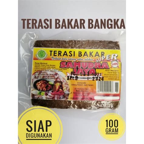 Jual Terasi Bakar Super Asli Bangka Gram Samudra Jaya Siap Pakai