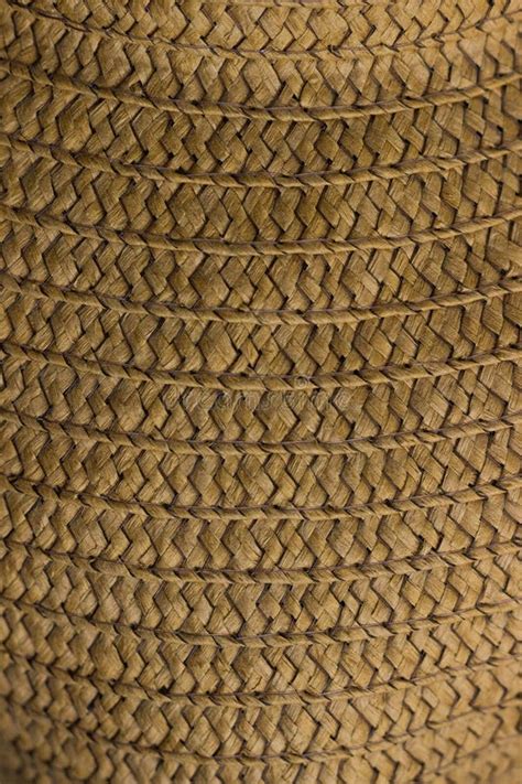 Texture Of Straw Hat Close Up Straw Hat Close Up Detail Stock Photo