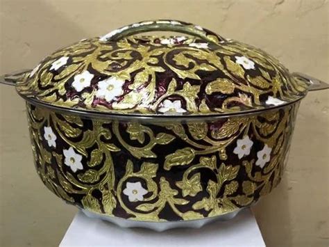 Red Stainless Steel Meenakari Hot Pot For Hotel At Rs Piece In Mumbai