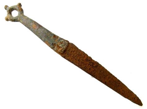 Ancient Roman Bronze & Iron Medical Scalpel