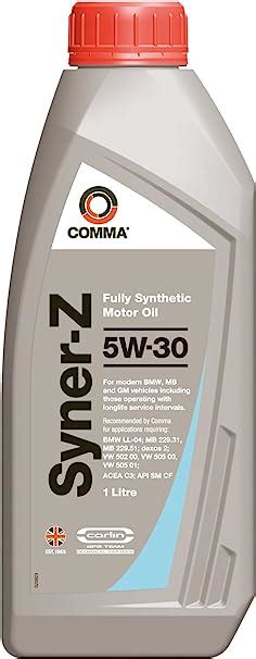 Comma SYZ1L 1L Syner-Z Fully Synthetic 5W30 Motor Oil : Amazon.co.uk ...
