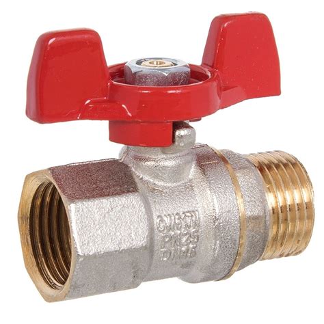 Кран для воды, 1/2", г-ш, ручка-бабочка, PN25, РосТурПласт - купить ...