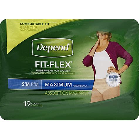 Depend FIT FLEX Incontinence Underwear For Women Maximum Absorbency S