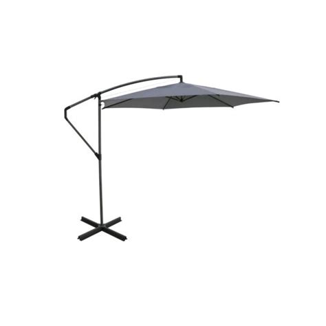 Parasol Excentr Couleur Anthracite Hyba Le Parasol Prix Carrefour