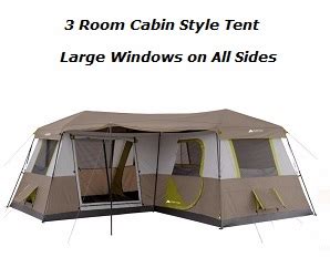 Large and Small Cabin Style Outdoor Camping Tents in 2019, 3 and 4 season cabin tents, 4 persons ...